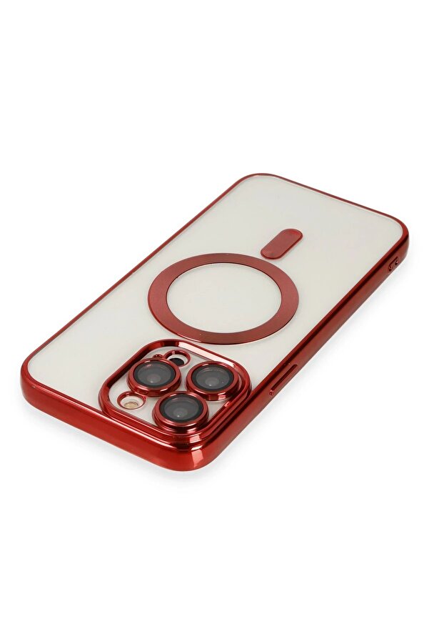 İphone 13 Pro Max Kılıf Kross Magneti̇csafe Kapak - Kırmızı - Dropx1785-8426