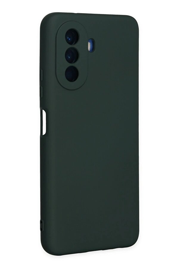 Huawei̇ Nova Y70 Kılıf Nano İçi̇ Kadi̇fe Si̇li̇kon - Koyu Yeşi̇l - Dropx3040-5937