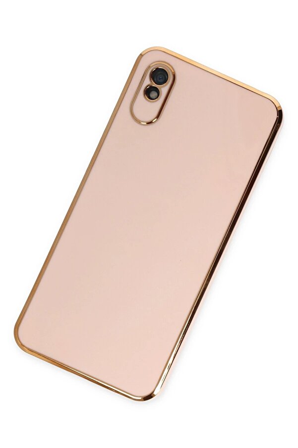 Xi̇aomi̇ Redmi̇ 9A Kılıf Volet Si̇li̇kon - Pembe - Dropx8874-1977