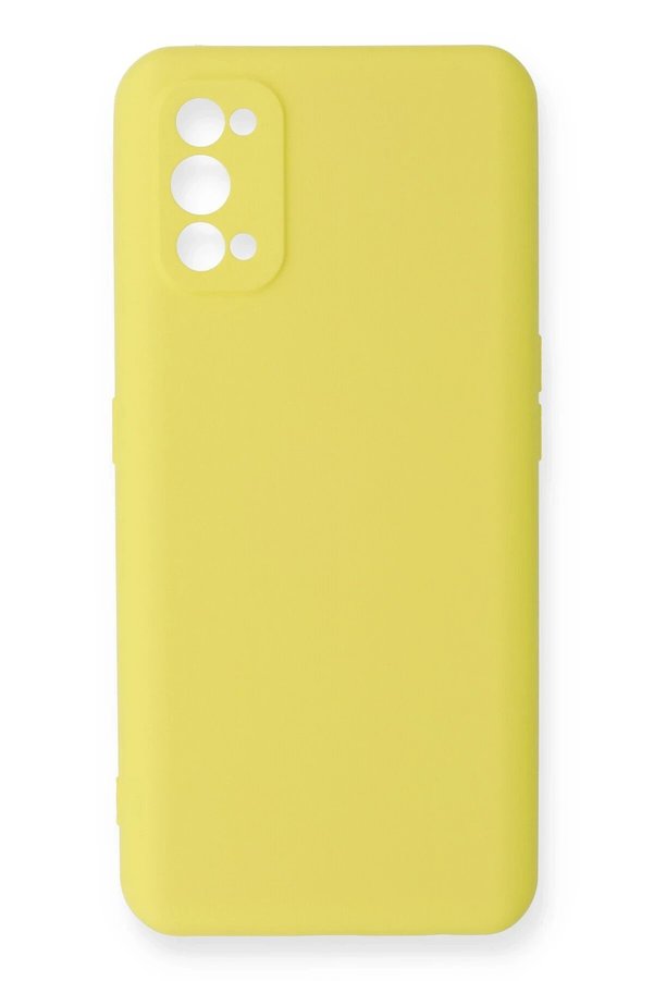 CepteToptan Realme 7 Pro Kılıf Nano içi Kadife Silikon - Sarı - DROPX4033-2888