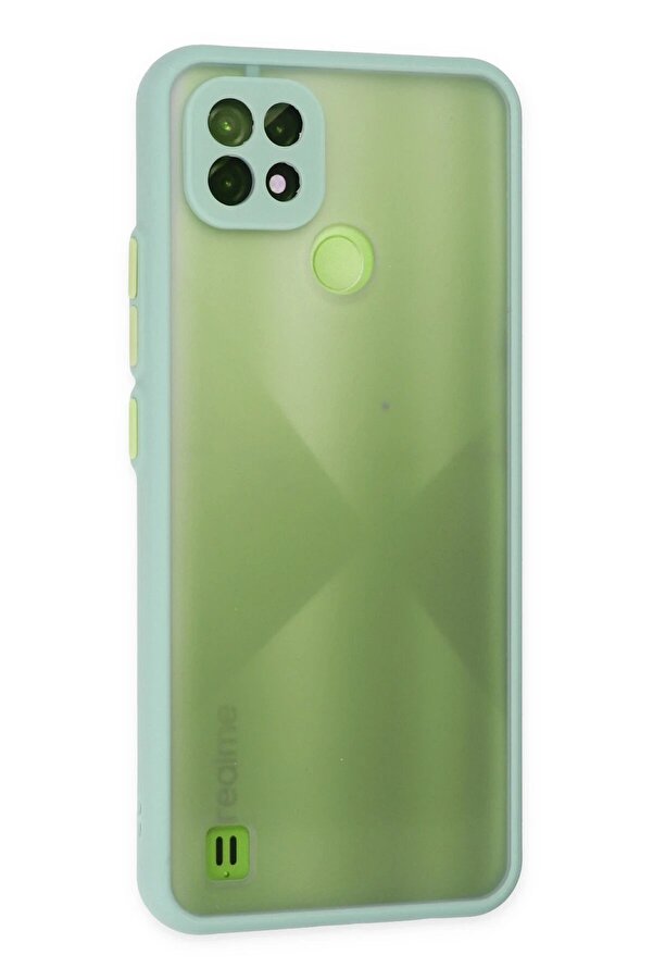 Realme C21 Kılıf Montreal Si̇li̇kon Kapak - Turkuaz - Dropx3125-5826