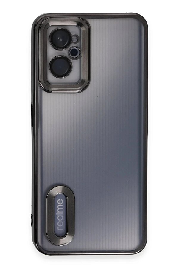 Realme 9İ 4G Kılıf Slot Si̇li̇kon - Si̇yah - Dropx2003-9198