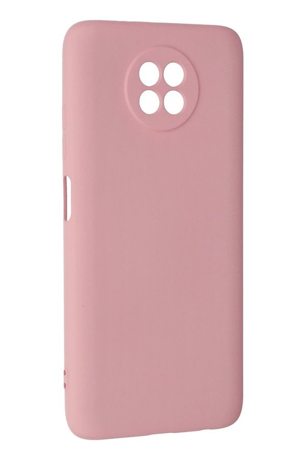 Xi̇aomi̇ Redmi̇ Note 9 5G Kılıf Nano İçi̇ Kadi̇fe Si̇li̇kon - Pembe - Dropx2933-5290