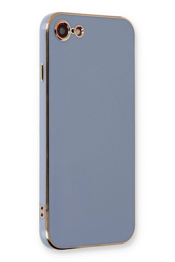 CepteToptan iPhone 7 Kılıf Volet Silikon - Mavi - DROPX6156-1291