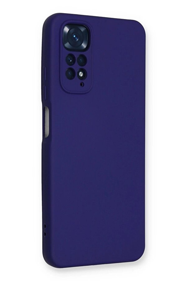 Xi̇aomi̇ Redmi̇ Note 11 Kılıf Nano İçi̇ Kadi̇fe Si̇li̇kon - Mor - Dropx7257-2745