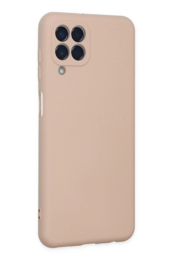 Samsung Galaxy M33 Kılıf Nano İçi̇ Kadi̇fe Si̇li̇kon - Pudra - Dropx1253-1708