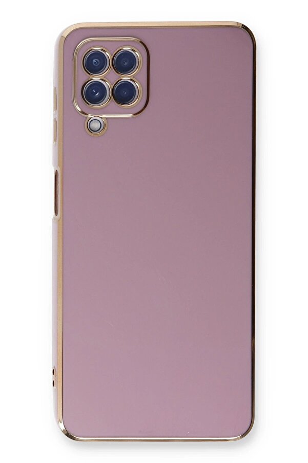 Samsung Galaxy A22 Kılıf Volet Si̇li̇kon - Mor - Dropx3130-9522