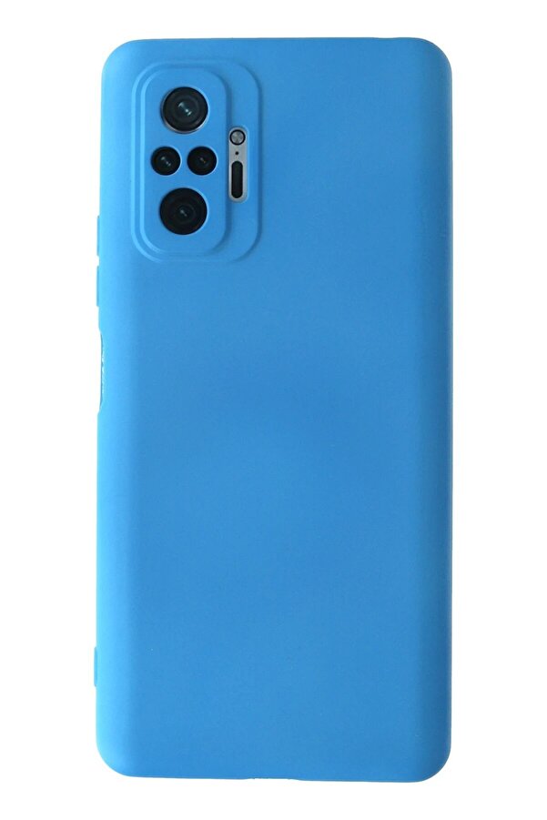Xi̇aomi̇ Redmi̇ Note 10 Pro Kılıf Nano İçi̇ Kadi̇fe Si̇li̇kon - Mavi̇ - Dropx1749-3056