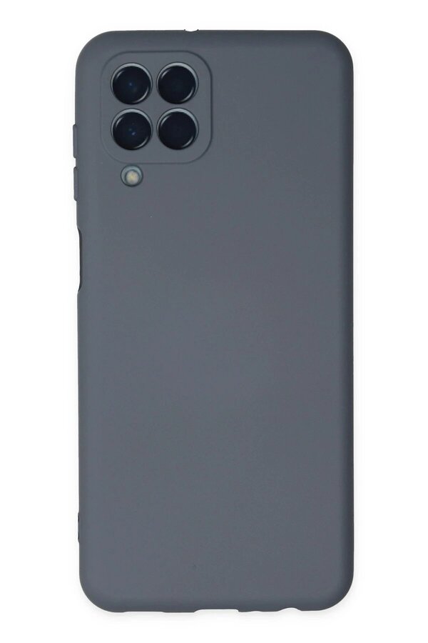 Samsung Galaxy M33 Kılıf Nano İçi̇ Kadi̇fe Si̇li̇kon - Gri̇ - Dropx4716-6322
