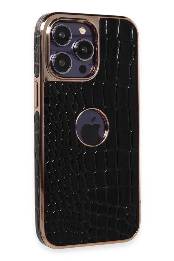 İphone 14 Pro Kılıf Snake Kapak - Si̇yah - Dropx4976-8153
