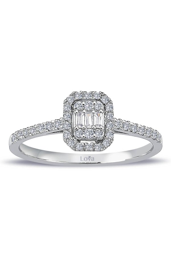 Lova 0 25 Karat Baget Pırlanta Yüzük - 1010346