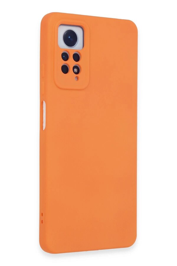 Xi̇aomi̇ Redmi̇ Note 12 Pro 4G Kılıf Nano İçi̇ Kadi̇fe Si̇li̇kon - Turuncu - Dropx5343-4673