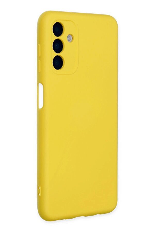 Samsung Galaxy A04S Kılıf Nano İçi̇ Kadi̇fe Si̇li̇kon - Sarı - Dropx4197-8593