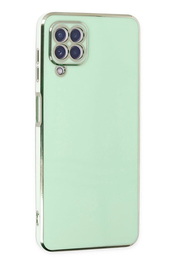 Samsung Galaxy A22 Kılıf Volet Si̇li̇kon - Açık Yeşi̇l - Dropx2837-6852