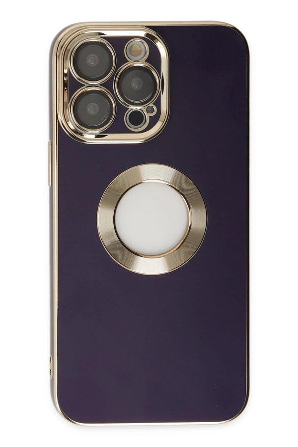 İphone 14 Pro Kılıf Store Si̇li̇kon - Deri̇n Mor - Dropx2101-4797
