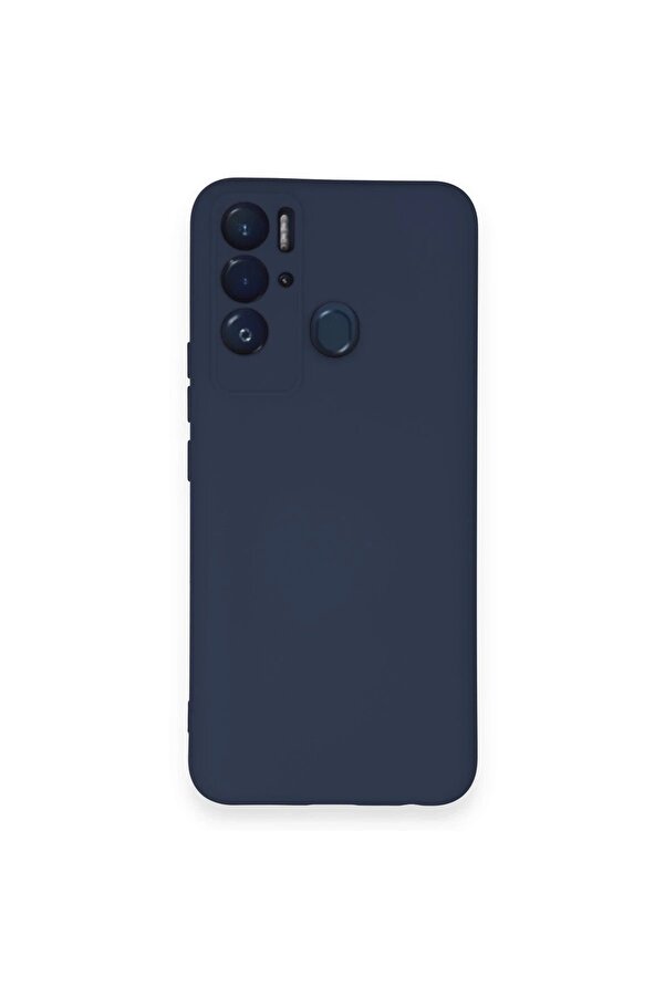 Tecno Pova Neo Kılıf Nano İçi̇ Kadi̇fe Si̇li̇kon - Laci̇vert - Dropx3558-7862