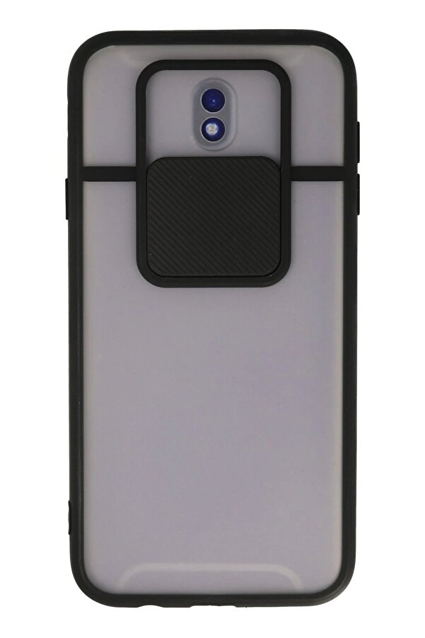 Samsung Galaxy J7 Pro / J730 Kılıf Palm Buzlu Kamera Sürgülü Si̇li̇kon - Si̇ya - Dropx1003-9704