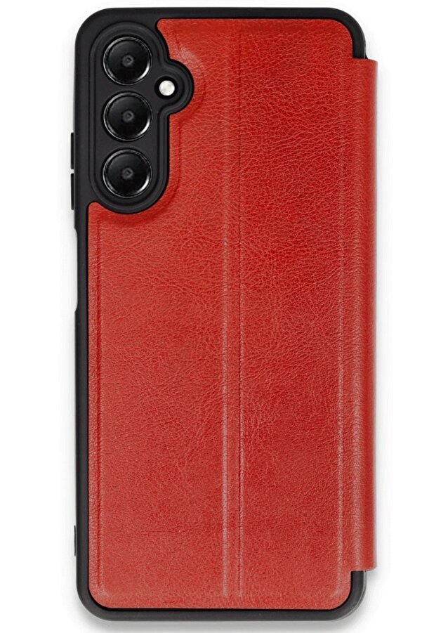 Samsung Galaxy A36 Kılıf Fli̇p Cover - Kırmızı - Dropx7326-7424