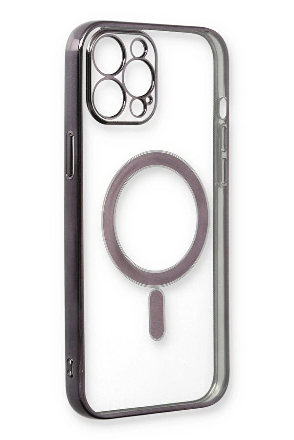İphone 12 Pro Kılıf Magneti̇csafe Lazer Si̇li̇kon - Si̇yah - Dropx2941-5829