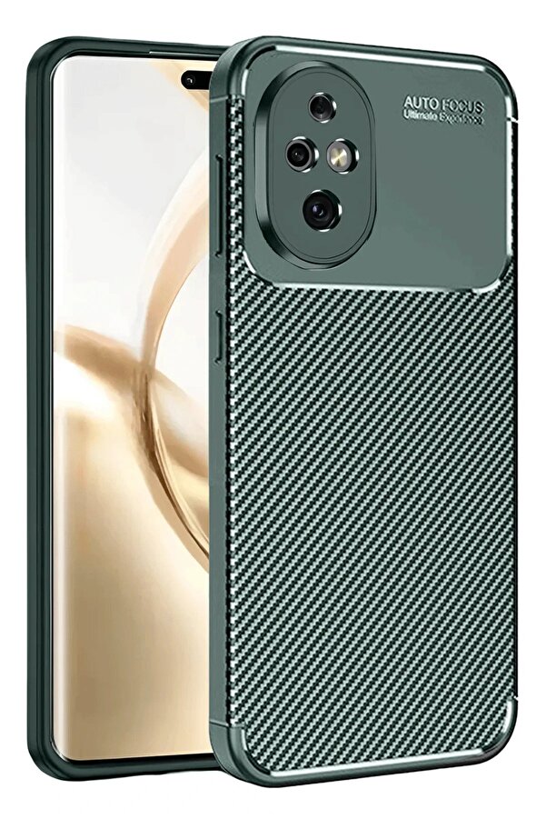 Honor 200 Kılıf Auto Focus Karbon Kapak - Koyu Yeşi̇l - Dropx3137-4962