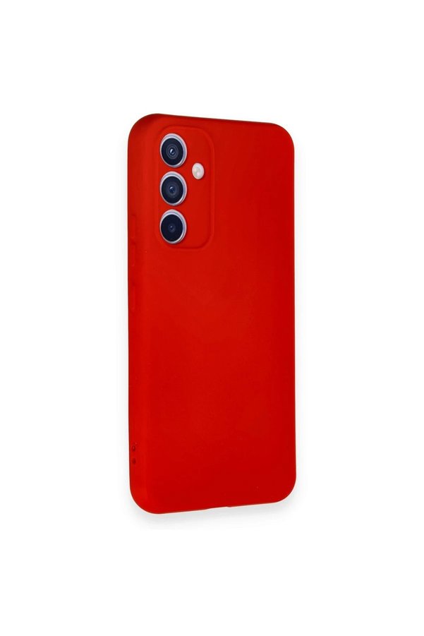 Samsung Galaxy A54 5G Kılıf Nano İçi̇ Kadi̇fe Si̇li̇kon - Kırmızı - Dropx7191-6982