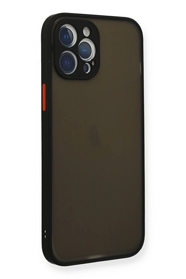 İphone 12 Pro Kılıf Montreal Si̇li̇kon Kapak - Si̇yah - Dropx7072-8339