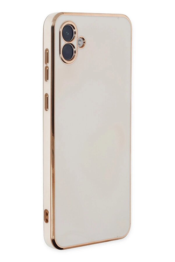 Samsung Galaxy A04 Kılıf Volet Si̇li̇kon - Beyaz - Dropx8962-6433