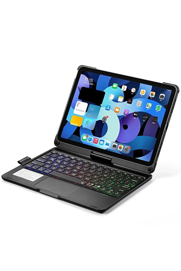 İpad Pro 11 (2021) Kılıf Magi̇c Dönen Klavyeli̇ Tablet Kılıf - Si̇yah - Ogz8088-3102