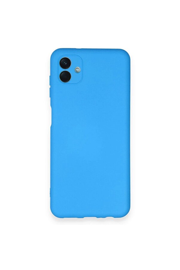 Samsung Galaxy A04 Kılıf Nano İçi̇ Kadi̇fe Si̇li̇kon - Mavi̇ - Dropx4728-6273