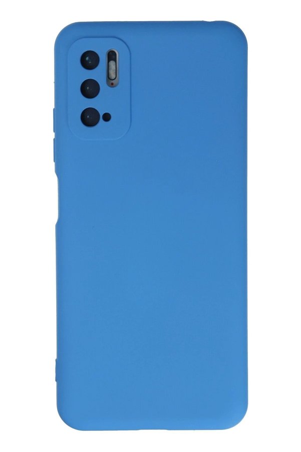 CepteToptan Xiaomi Redmi Note 10 5G Kılıf Nano içi Kadife Silikon - Mavi - DROPX1184-7995