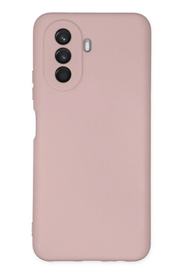 Huawei̇ Nova Y70 Kılıf Nano İçi̇ Kadi̇fe Si̇li̇kon - Pudra - Dropx1283-9939