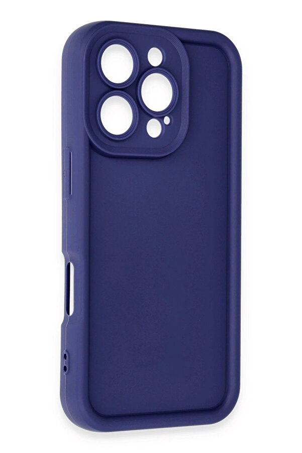 İphone 16 Pro Max Kılıf Vi̇era Si̇li̇kon - Laci̇vert - Dropx2700-7451