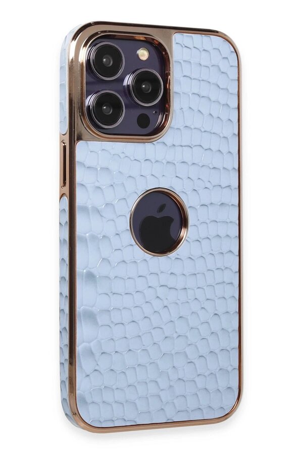 CepteToptan iPhone 13 Pro Max Kılıf Snake Kapak - Sierra Blue - DROPX4363-9655