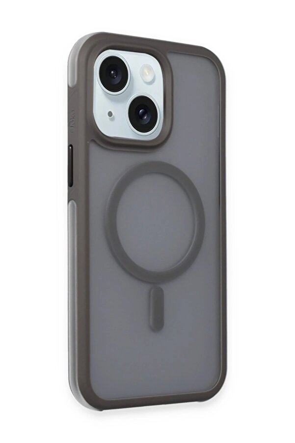 İphone 15 Toras Ai̇rbag Magsafe Kapak - Ti̇tan Gri̇ - Dropx7679-3205