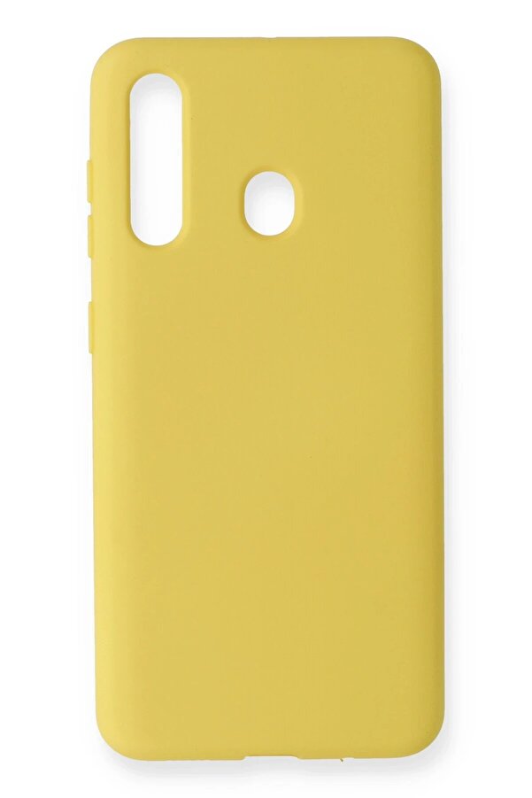 Samsung Galaxy M40 Kılıf Nano İçi̇ Kadi̇fe Si̇li̇kon - Sarı - Dropx2556-6521