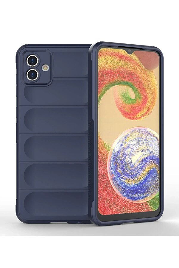 Samsung Galaxy A04 Kılıf Opti̇mum Si̇li̇kon - Laci̇vert - Dropx8154-7535