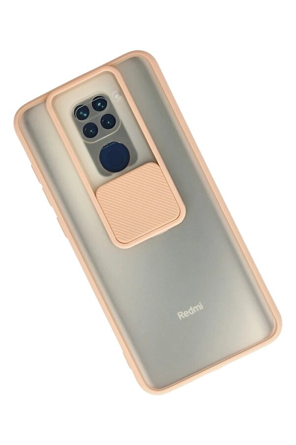Xi̇aomi̇ Redmi̇ Note 9 Kılıf Palm Buzlu Kamera Sürgülü Si̇li̇kon - Pembe - Dropx9551-4830