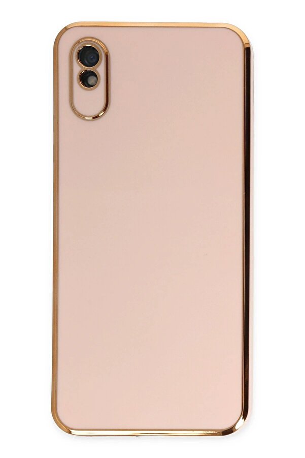 Xi̇aomi̇ Redmi̇ 9A Kılıf Volet Si̇li̇kon - Pembe - Dropx8874-1977