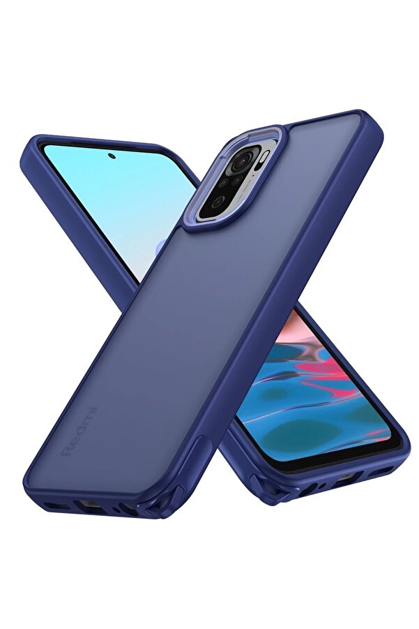 Xi̇aomi̇ Redmi̇ Note 10 Pro Kılıf Elegant Kapak - Laci̇vert - Dropx8719-4290