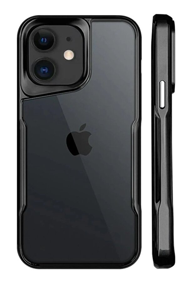 İphone 11 Kılıf Boyi̇ Si̇li̇kon Kapak - Si̇yah - Neo5787-7123