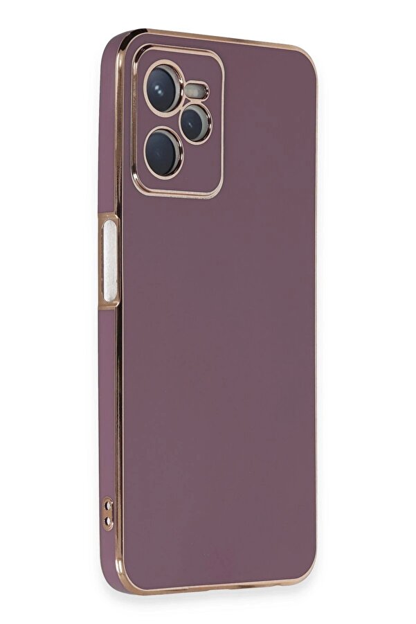 Realme C35 Kılıf Volet Si̇li̇kon - Mor - Dropx6509-3925