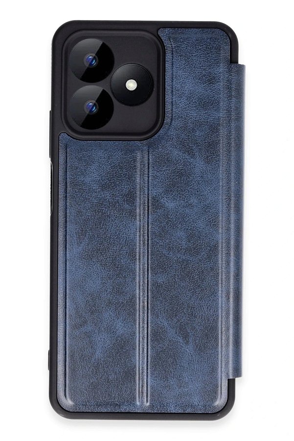 CepteToptan Realme Note 50 4G Kılıf Flip Cover - Lacivert - DROPX8613-4955