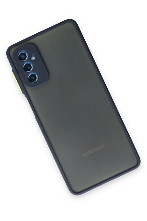 Samsung Galaxy M52 5G Kılıf Montreal Si̇li̇kon Kapak - Laci̇vert - Dropx2729-5816