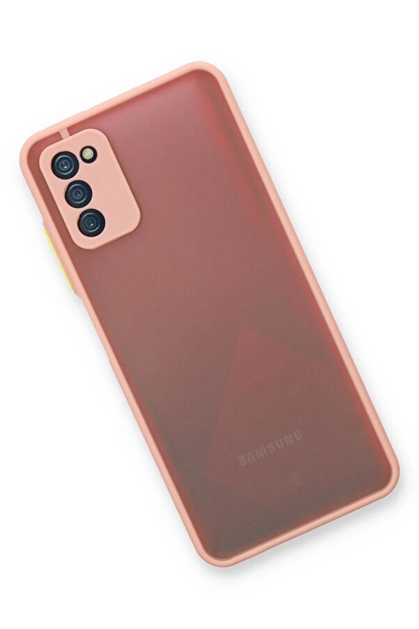 Samsung Galaxy A03S Kılıf Montreal Si̇li̇kon Kapak - Pembe - Dropx3759-5185