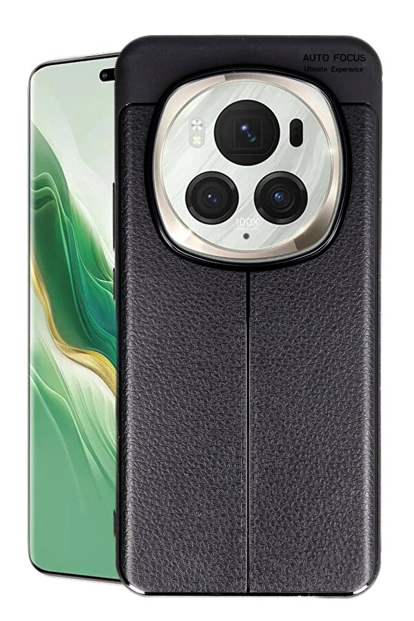 Huawei̇ Honor Magi̇c 6 Pro Kılıf Auto Focus Kapak - Si̇yah - Dropx9742-5994