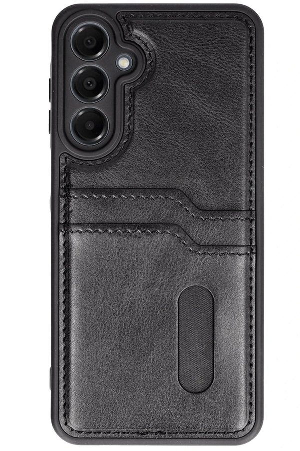 Samsung Galaxy A16 5G Kılıf Sara Kartvi̇zi̇tli̇ Deri̇ Kılıf - Si̇yah - Dropx3099-3103