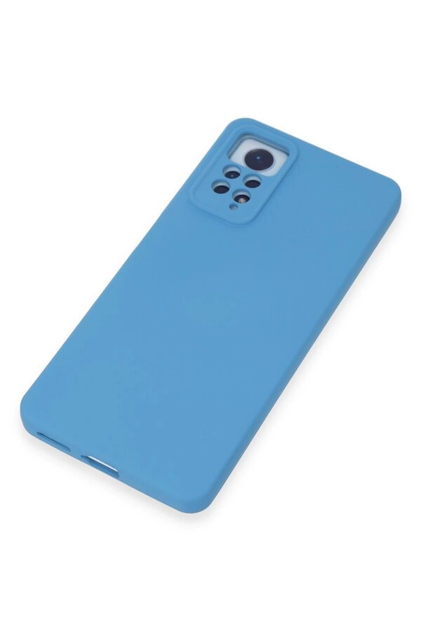 Xi̇aomi̇ Redmi̇ Note 12 Pro 4G Kılıf Nano İçi̇ Kadi̇fe Si̇li̇kon - Mavi̇ - Dropx5075-2261
