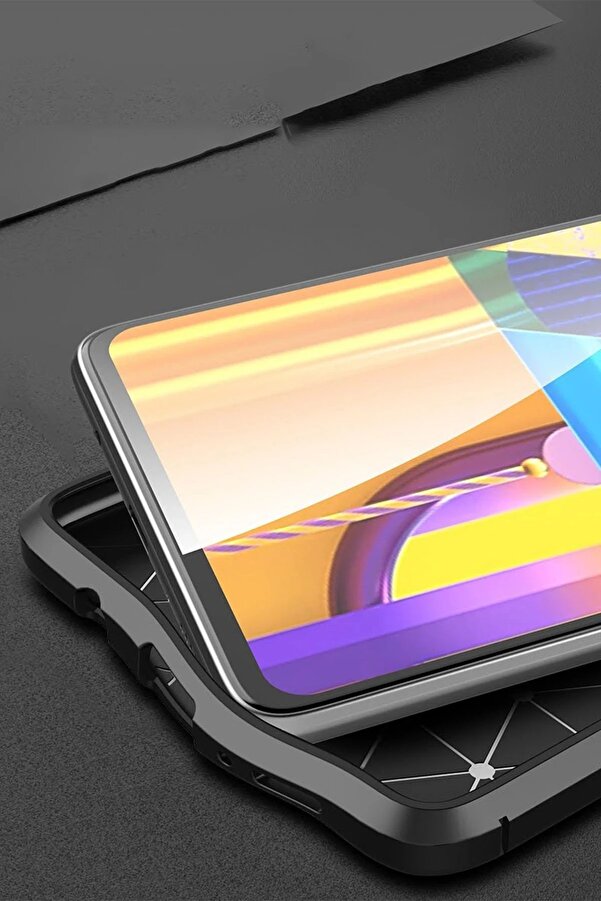 Samsung Galaxy M51 Kılıf Auto Focus Kapak - Kırmızı - Dropx3391-8735