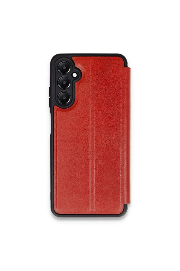 Samsung Galaxy A16 5G Kılıf Fli̇p Cover - Kırmızı - Dropx8983-7954
