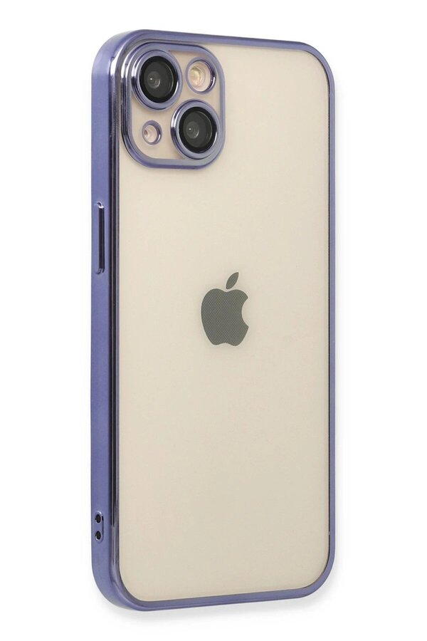 İphone 13 Kılıf Lensli̇ Si̇li̇kon - Mor - Dropx9743-7588